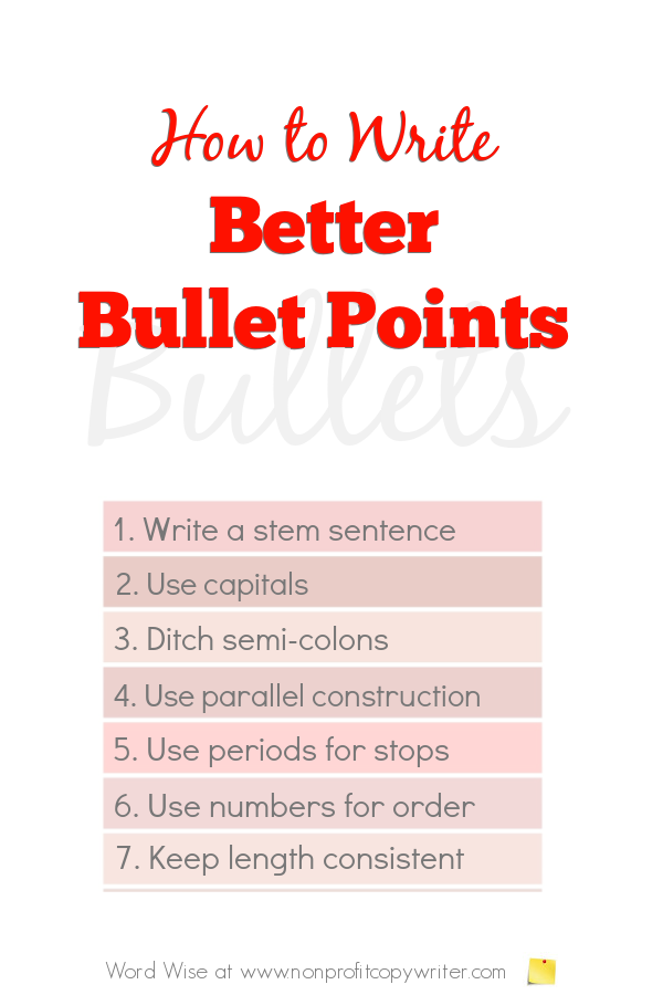 Bullet points