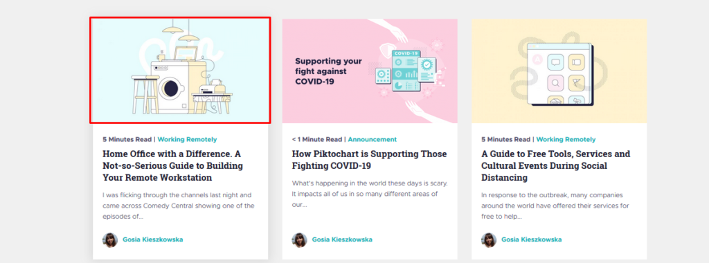 example of visuals in blogs 