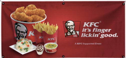 a KFC display ad 