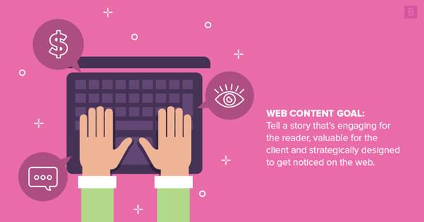 the goal of web writing