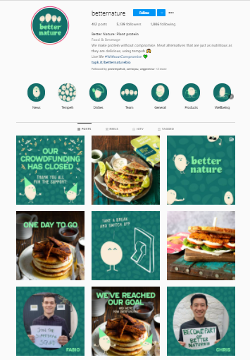 example of a consistent social media design 