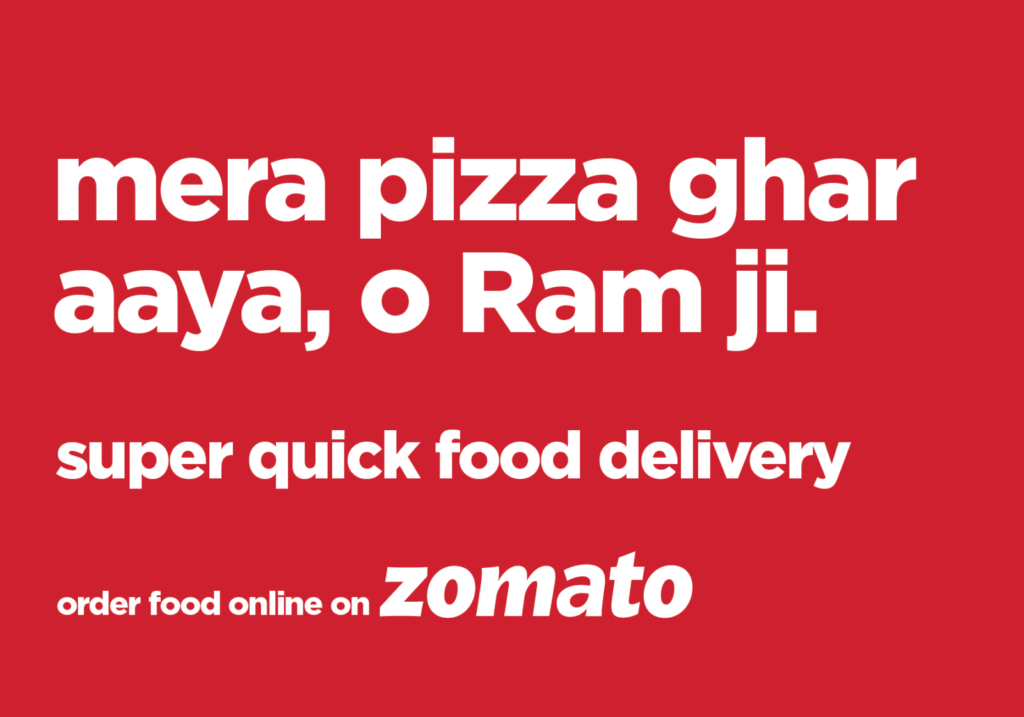 a jingle by Zomato 