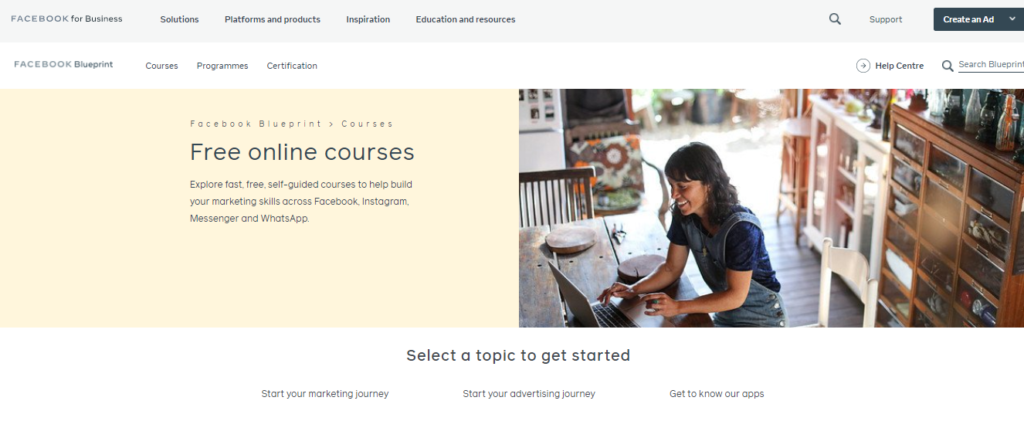 Facebook Blueprint course