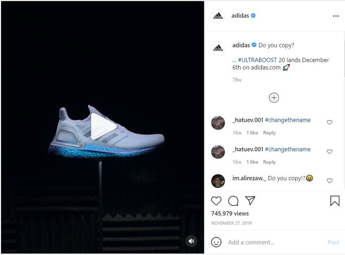 a video ad on Instagram