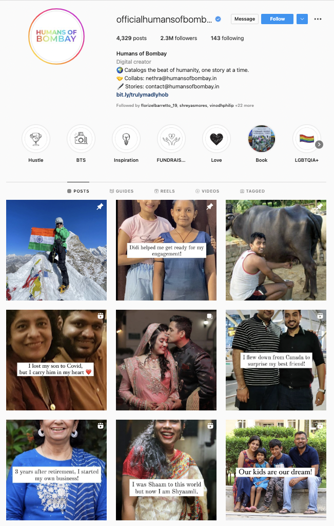 Humans of Bombay Instagram
