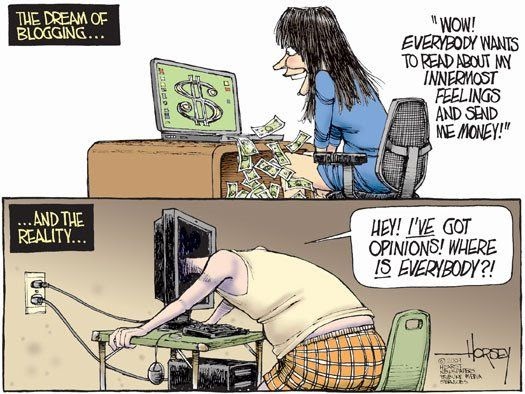 Reality of blogging