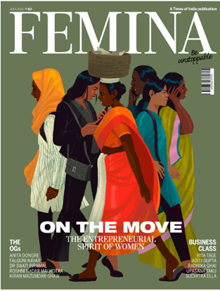 a Femina cover designed by Tara Anand 
