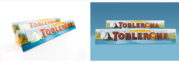 June Digan’s design for a Toblerone campaign