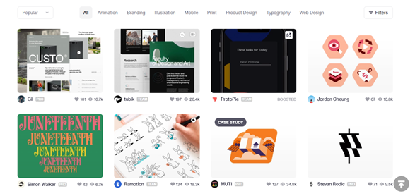 posts by Dribbble