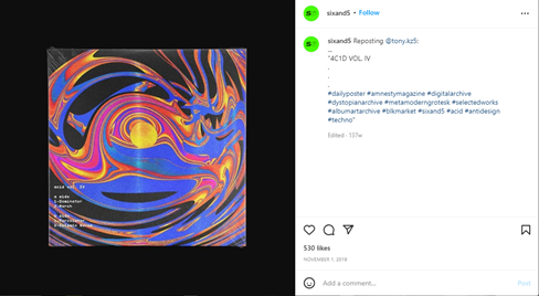 an anti-design post on Instagram