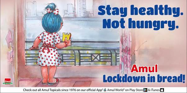 a topical ad by Amul