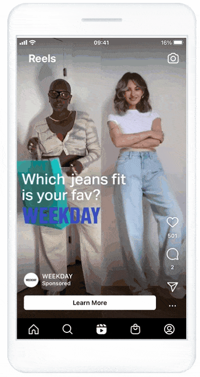 an Instagram Reel by a brand 