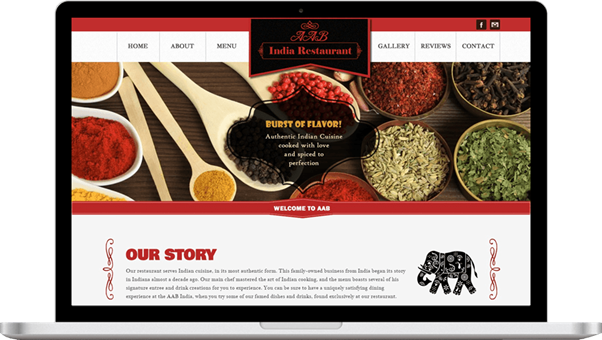 Modern minimalist web design