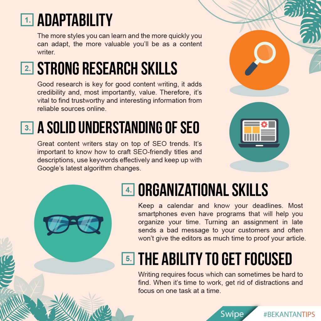 Skills of content writer
