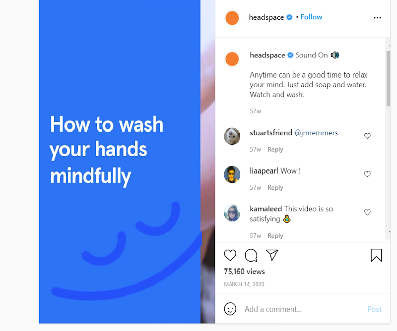 Headspace Instagram