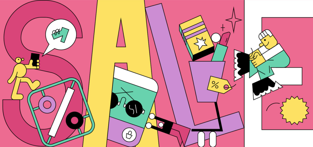 an illustration with multiple colors 