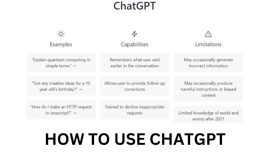 How to use ChatGPT