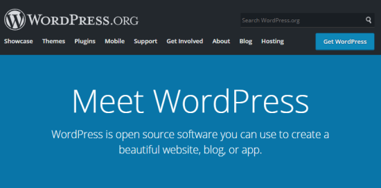 Screenshot of WordPress Website 