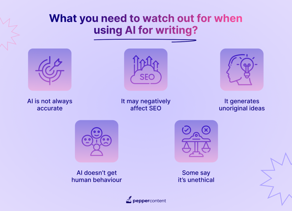 what you need to watch out for when using AI for writing