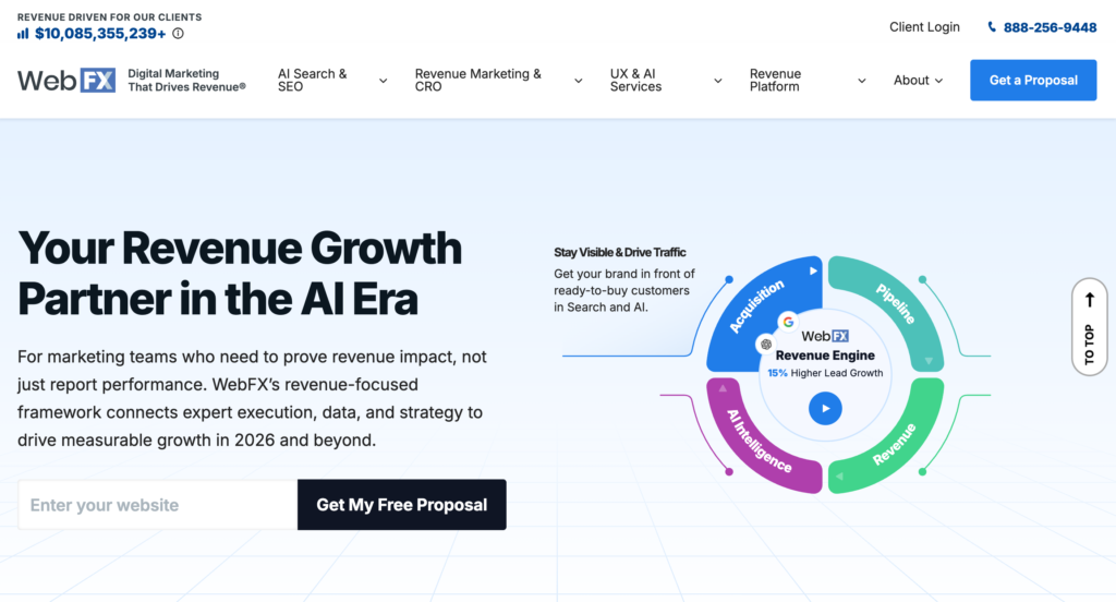 WebFX homepage